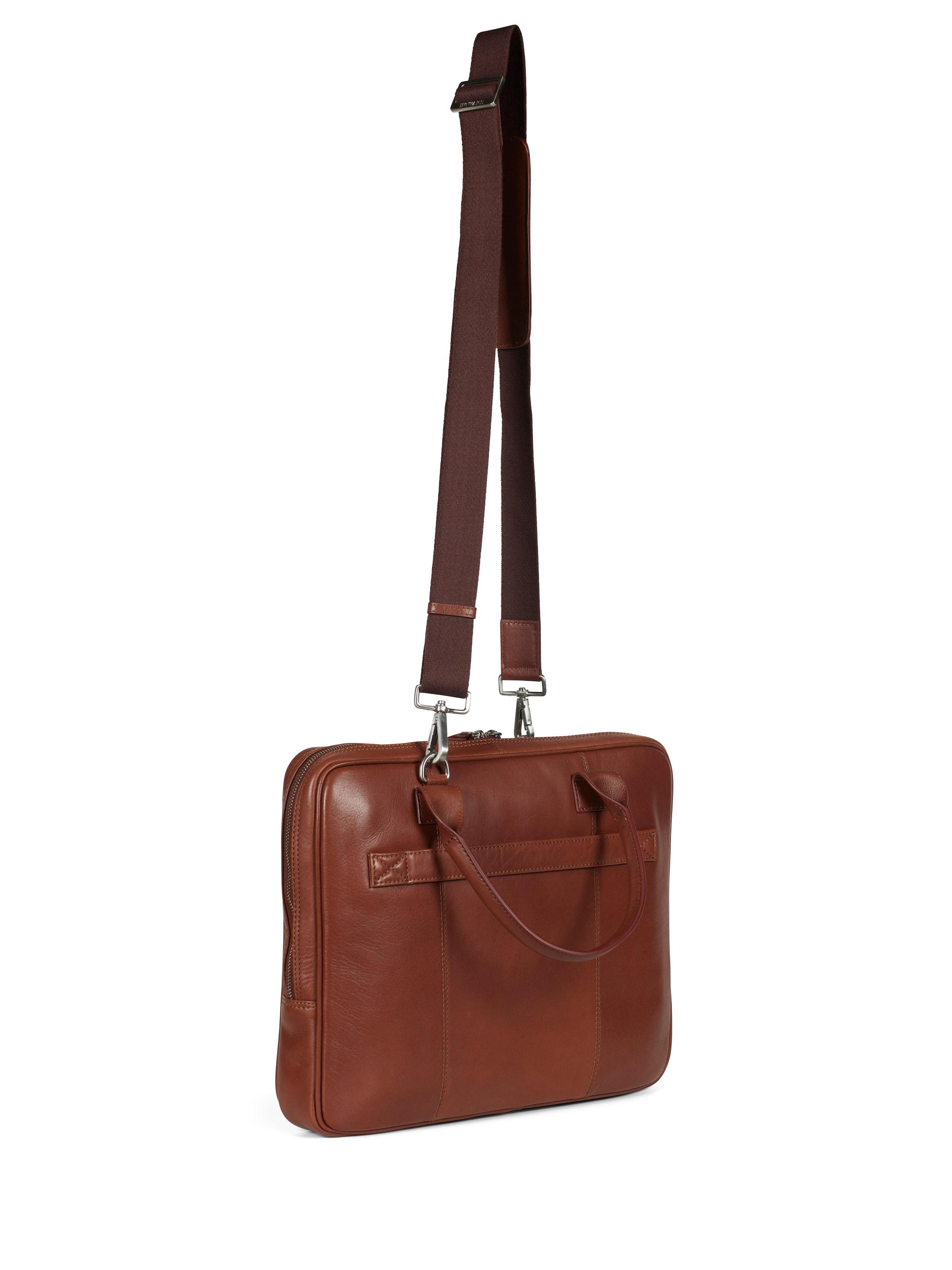 Howard London - Bolsa para portátil 'Laptop Bag Conrad Brown' en marrón