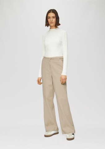 s.Oliver Wide leg Broek in Beige