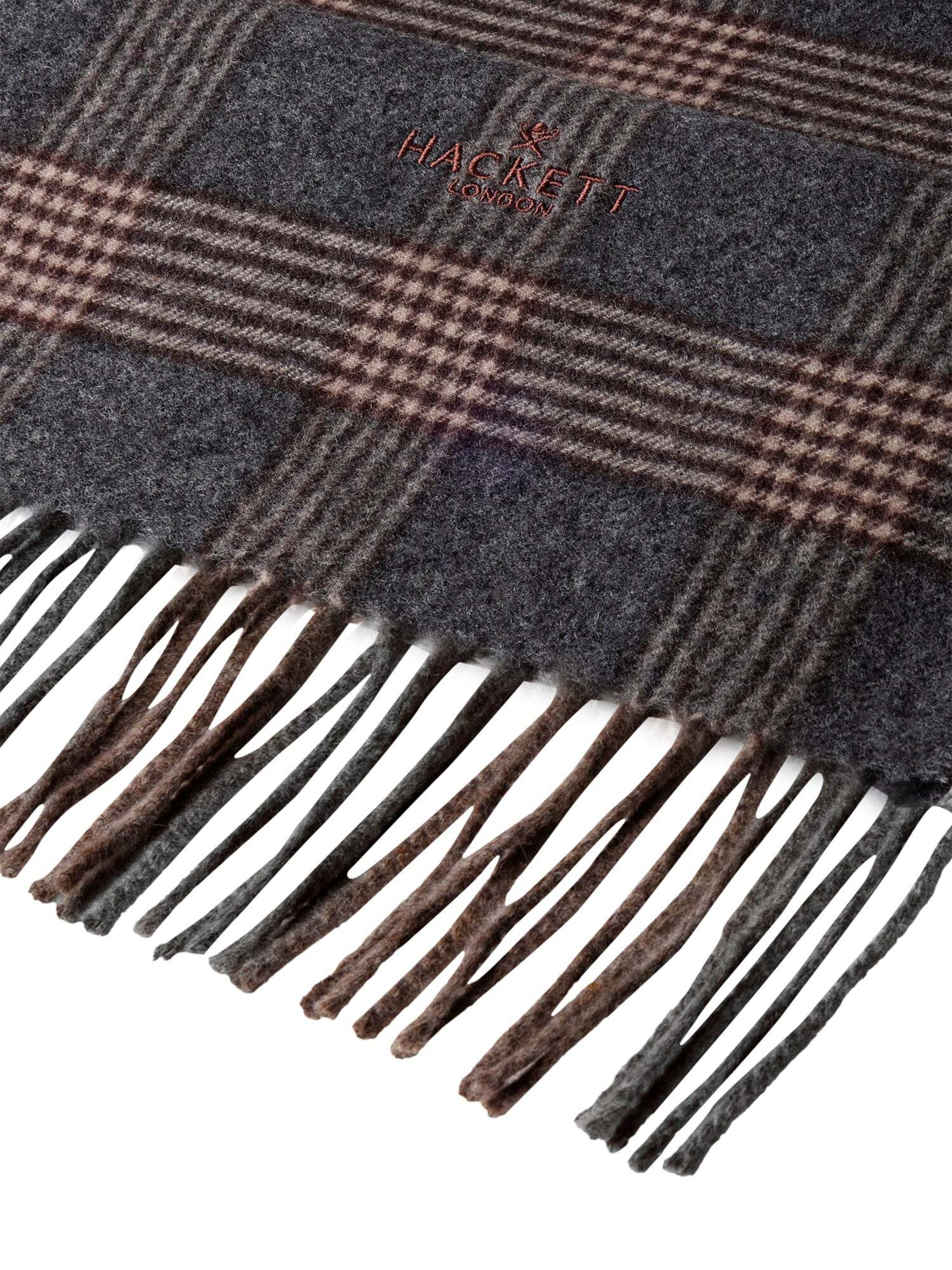 Hackett London Sjaal ' PLAID ' in Grijs