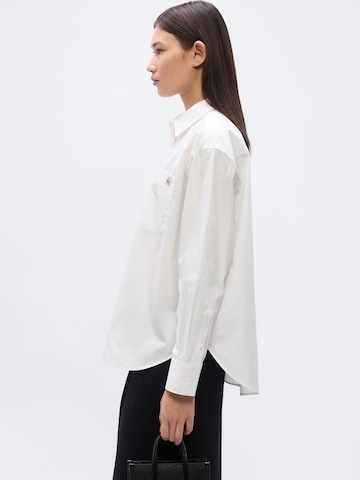 Calvin Klein Jeans Bluzka w kolorze biały