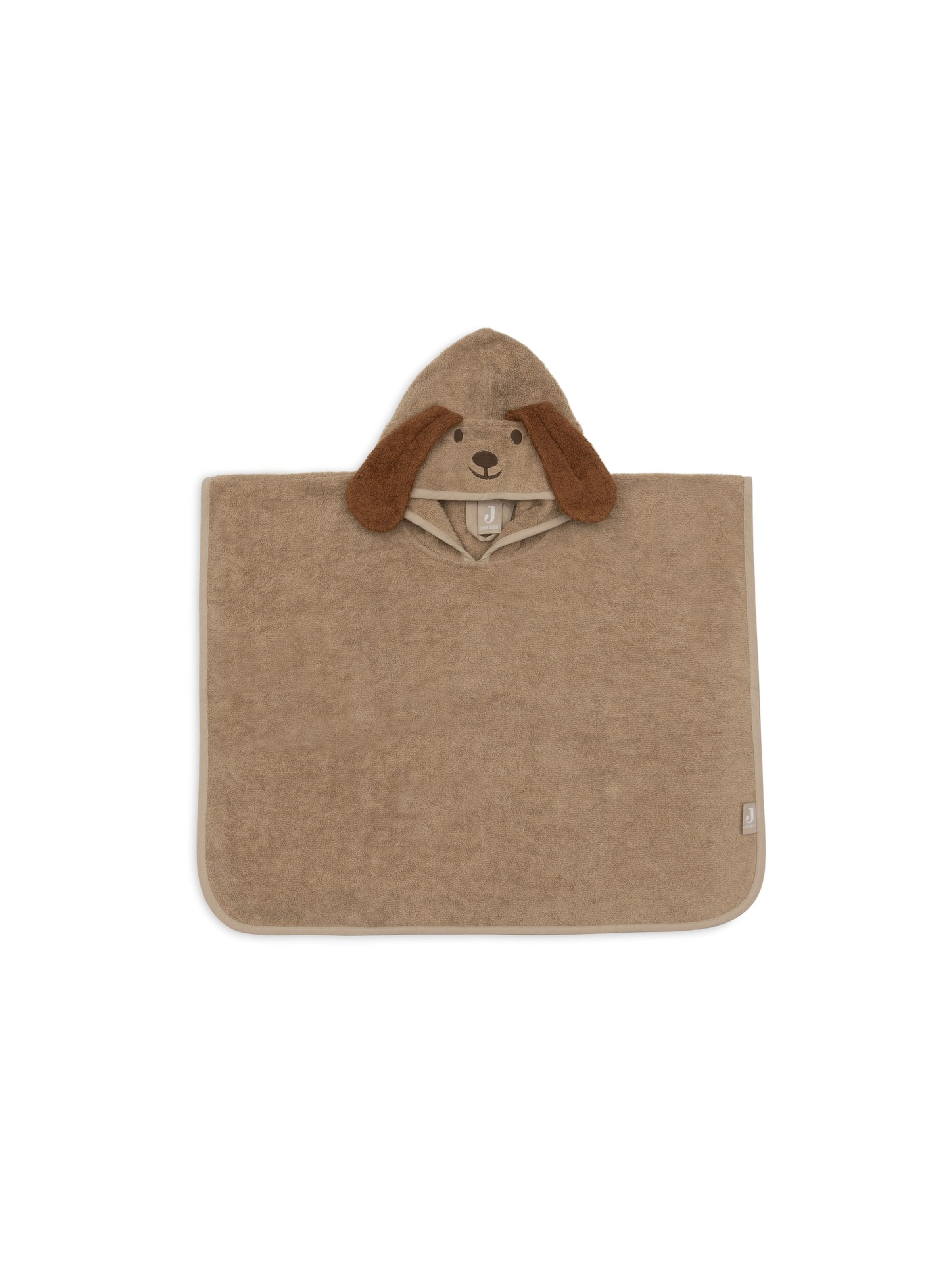 Jollein Bademantel 'Diego Dog/Charlie Cat' in Braun: Vorderseite