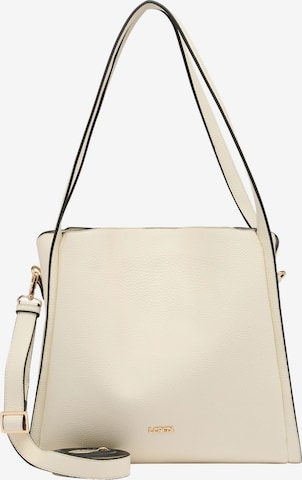 L.CREDI Schoudertas 'Judith' in Beige: voorkant