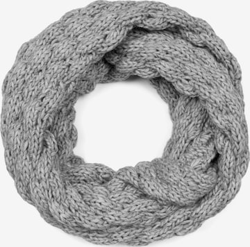 styleBREAKER Schlauchschal 'Strick Loop mit Bubblemuster' in Grau: Vorderseite