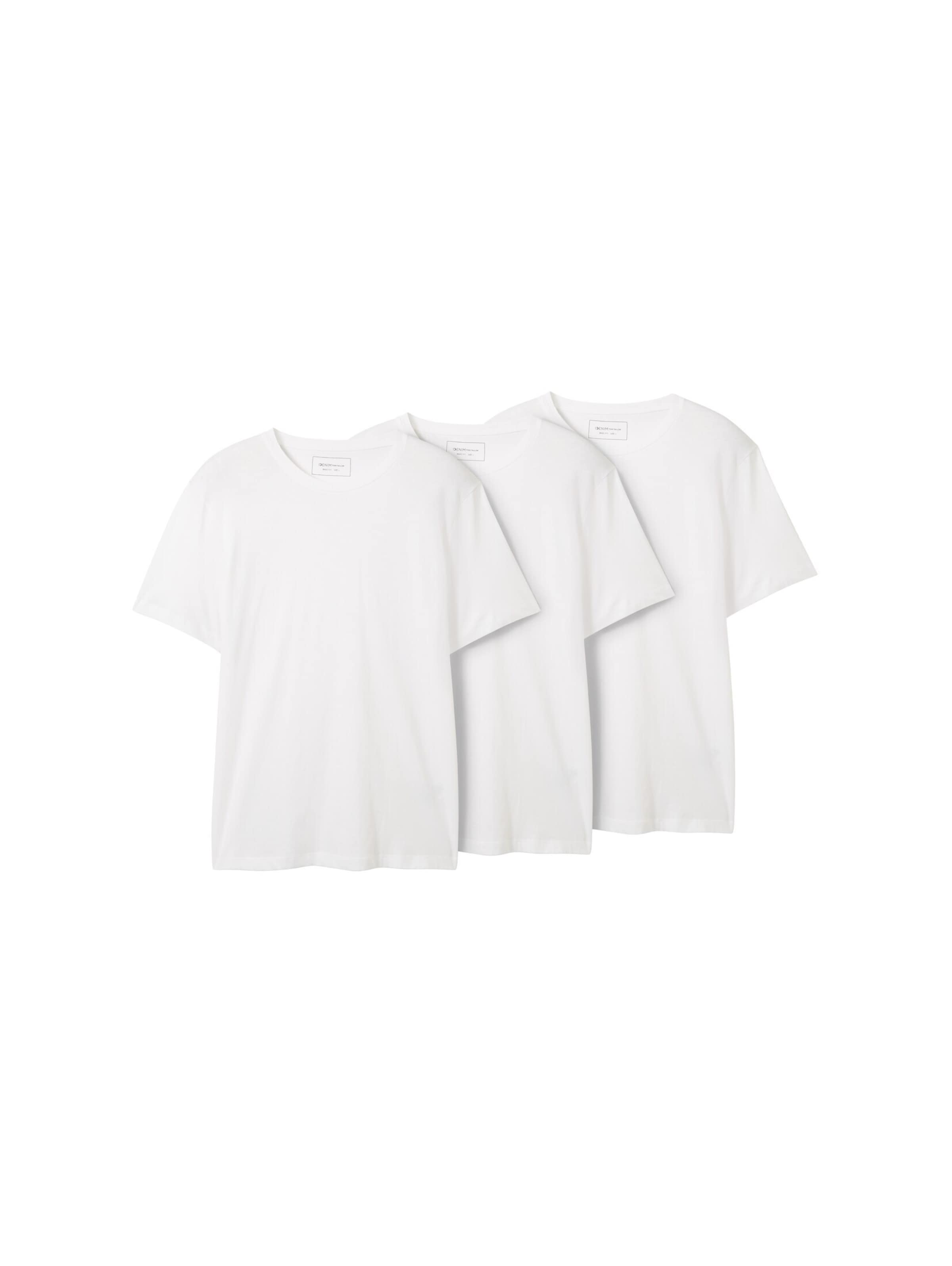 TOM TAILOR DENIM Shirt in White: front