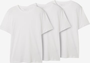 T-Shirt TOM TAILOR DENIM en blanc : devant