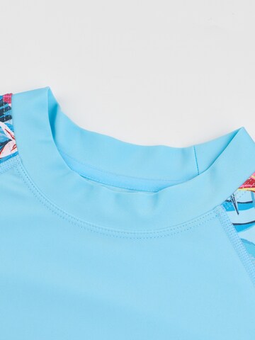 MEETWEE T-shirt Tankinitop '2-Pack UV Protection Swimsuit Shirt' in Blauw