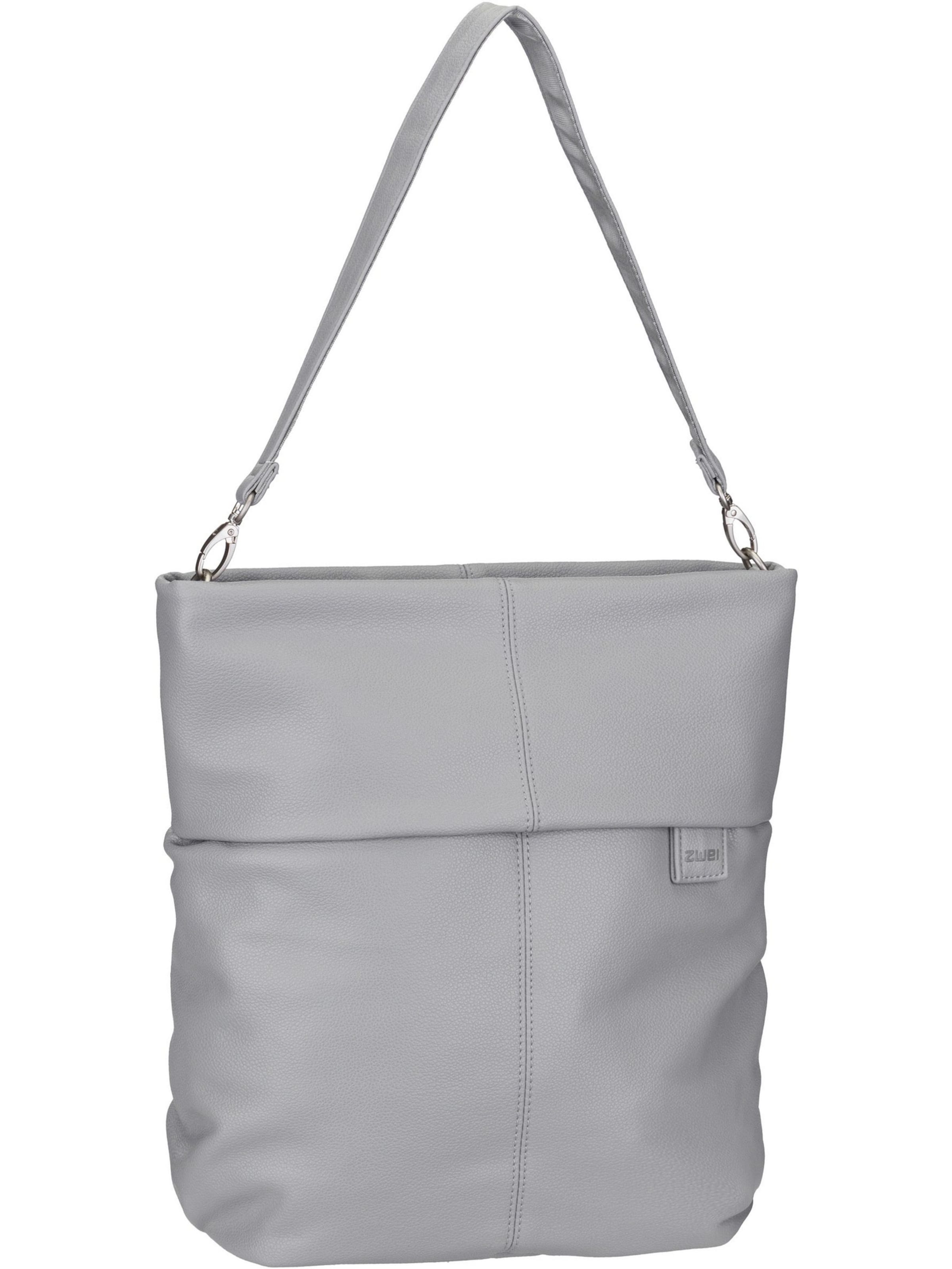 ZWEI Shoulder Bag 'Mademoiselle' in Grey: front