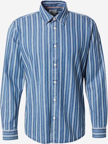 Coupe slim Chemise ESPRIT en bleu : devant