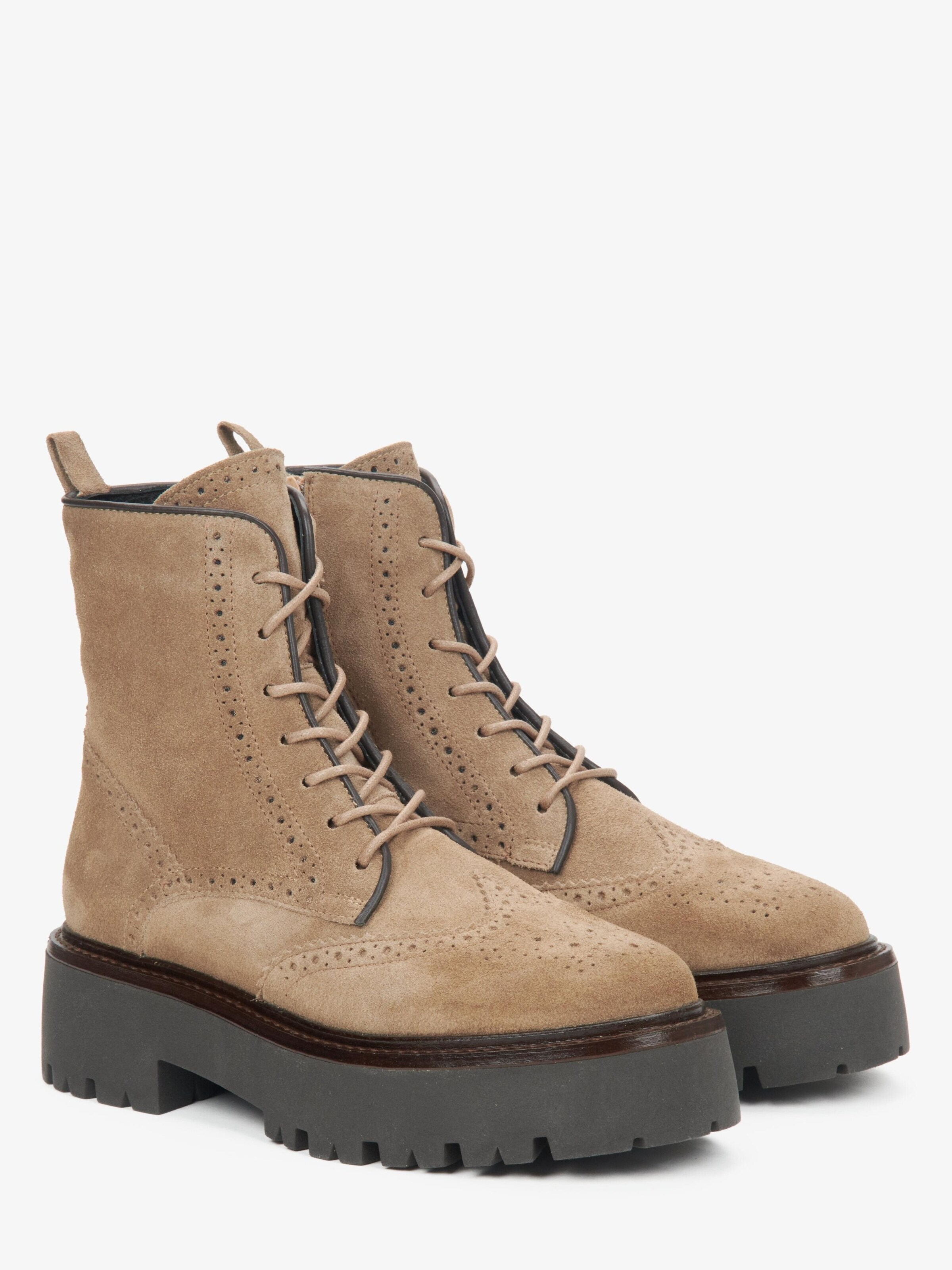 Estro Schnürstiefel '09-3326'‌‌‌‌‌‌‌‌‌‌ in Braun
