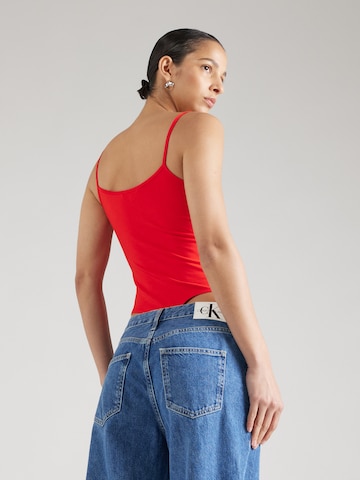 Body a maglietta di Calvin Klein Jeans in rosso