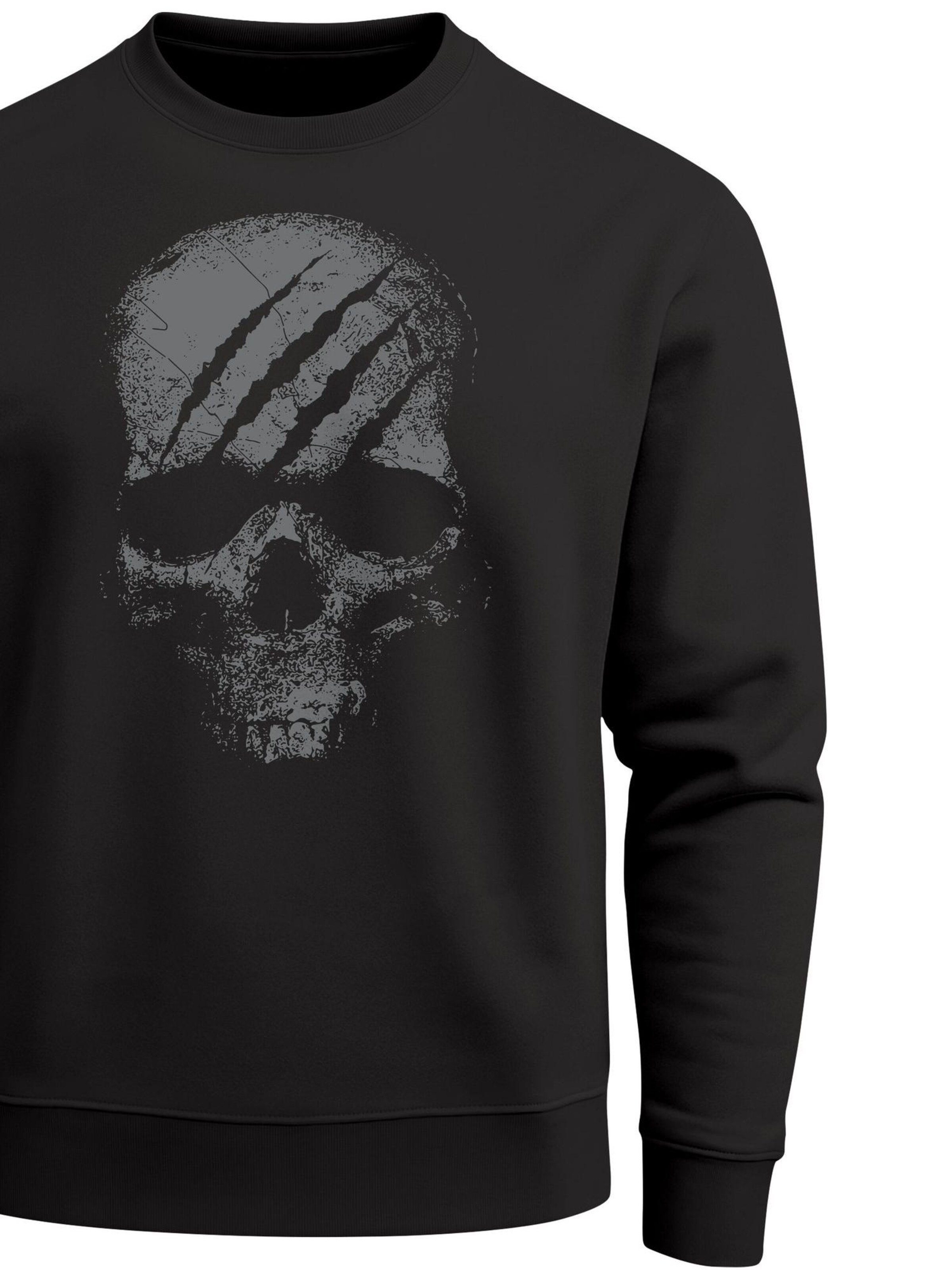 Neverless Sweatshirt 'Skull Gym' in Black
