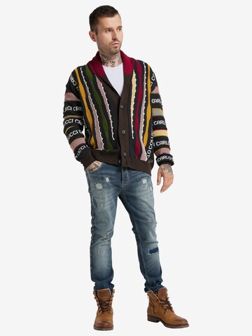 Carlo Colucci Knit Cardigan 'Cagnati' in Mixed colors