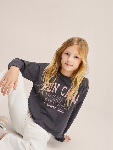 MANGO KIDS Shirt in Grey: front