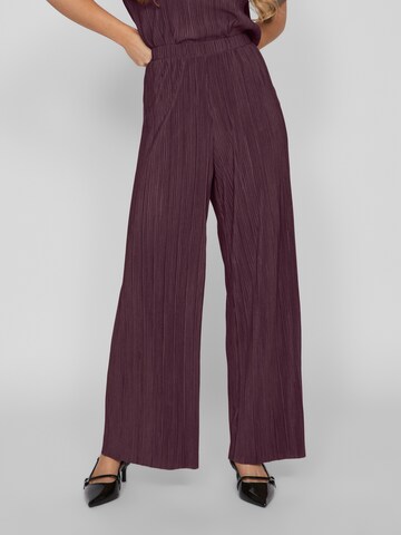 VILA Wide leg Trousers in Purple: front