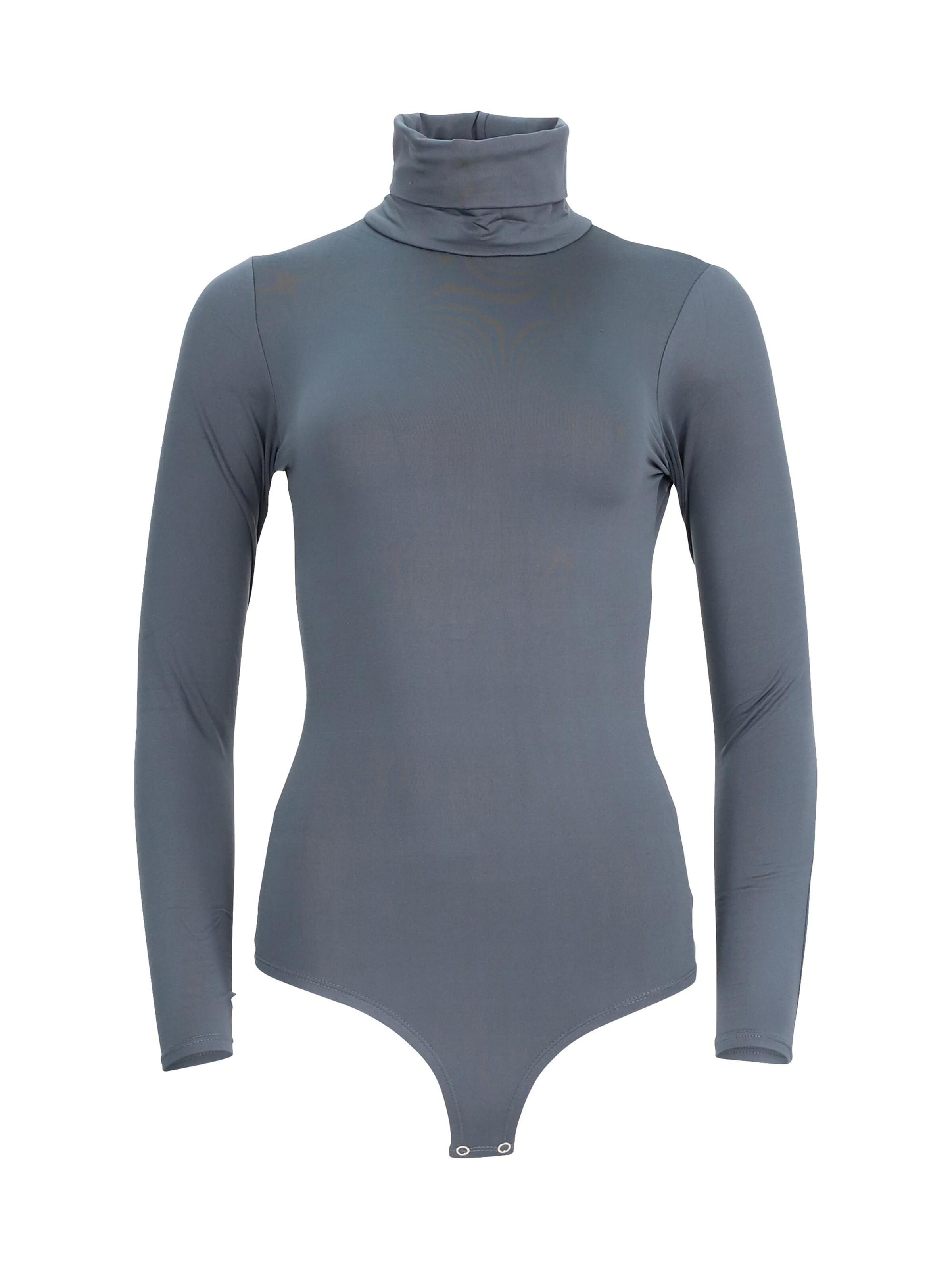 Easy Young Fashion Bodysuit in Grey: front