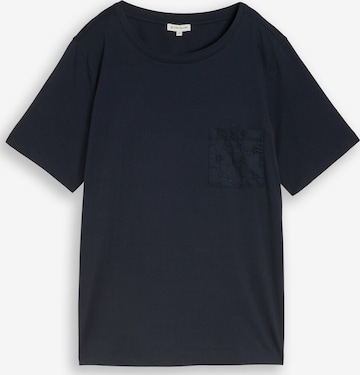 Tom Tailor Women + Shirt in Blauw: voorkant