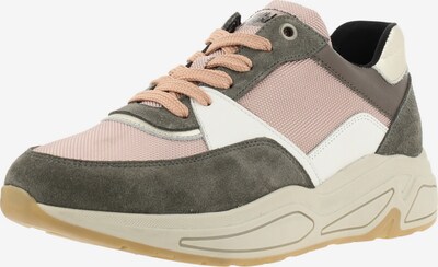 BULLBOXER Sneaker low i mørkegrå / gammelrosa / hvid, Produktvisning