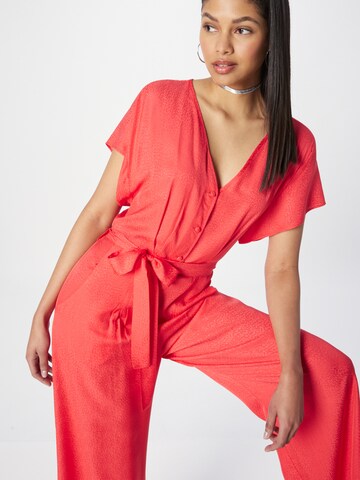 Stefanel - Jumpsuit en rojo