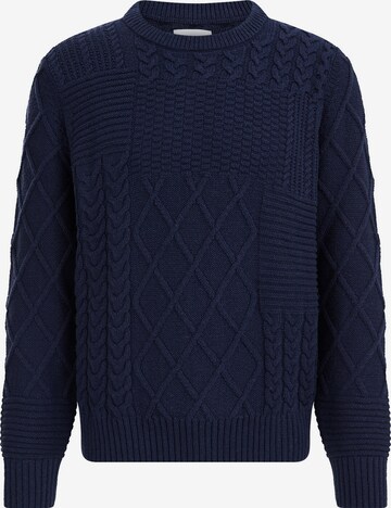 WE Fashion Sweater in Blue: front