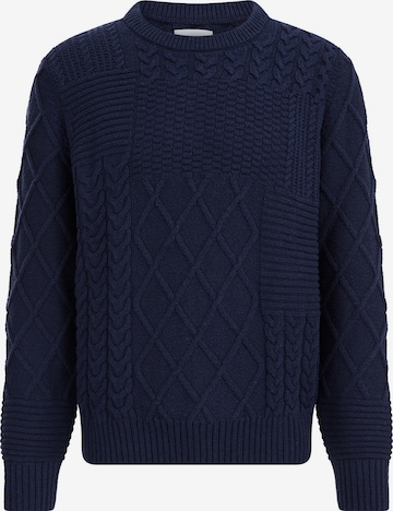 Pull-over WE Fashion en bleu : devant