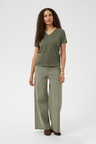 Cream Blouse in Groen