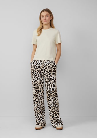 s.Oliver Wide leg Broek in Beige