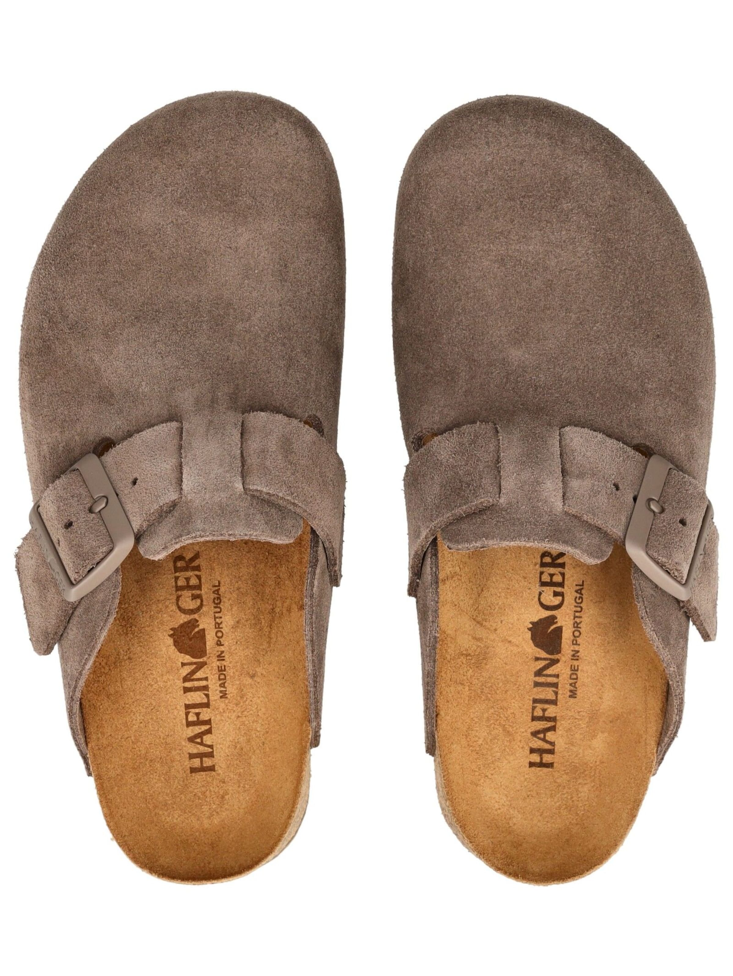 HAFLINGER Slipper in Brown