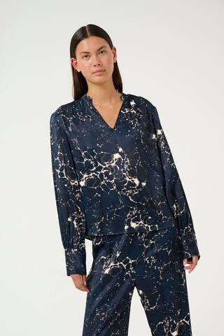 KAREN BY SIMONSEN Blouse 'Ronja' in Blauw: voorkant