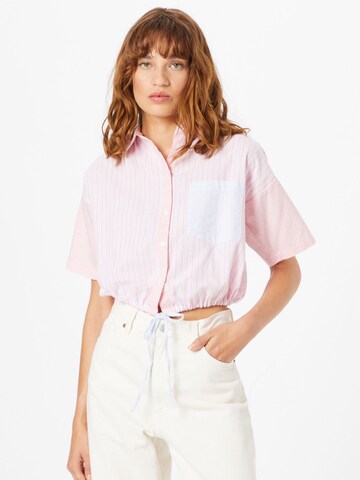 PIECES Blouse 'SILJA' in Pink: front