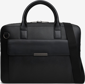 Sac d’ordinateur portable TOMMY HILFIGER en noir : devant