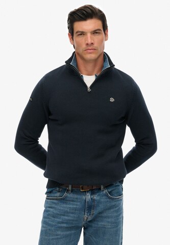 Superdry Trui in Blauw: voorkant