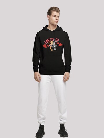 F4NT4STIC Sweatshirt 'Looney Tunes Bugs Bunny And Lola Valentine's Day Loved Up' in Schwarz