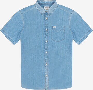 WRANGLER Regular Fit Hemd in Blau: predná strana