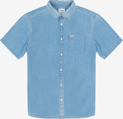 WRANGLER Button Up Shirt in Blue denim / Black / White, Item view