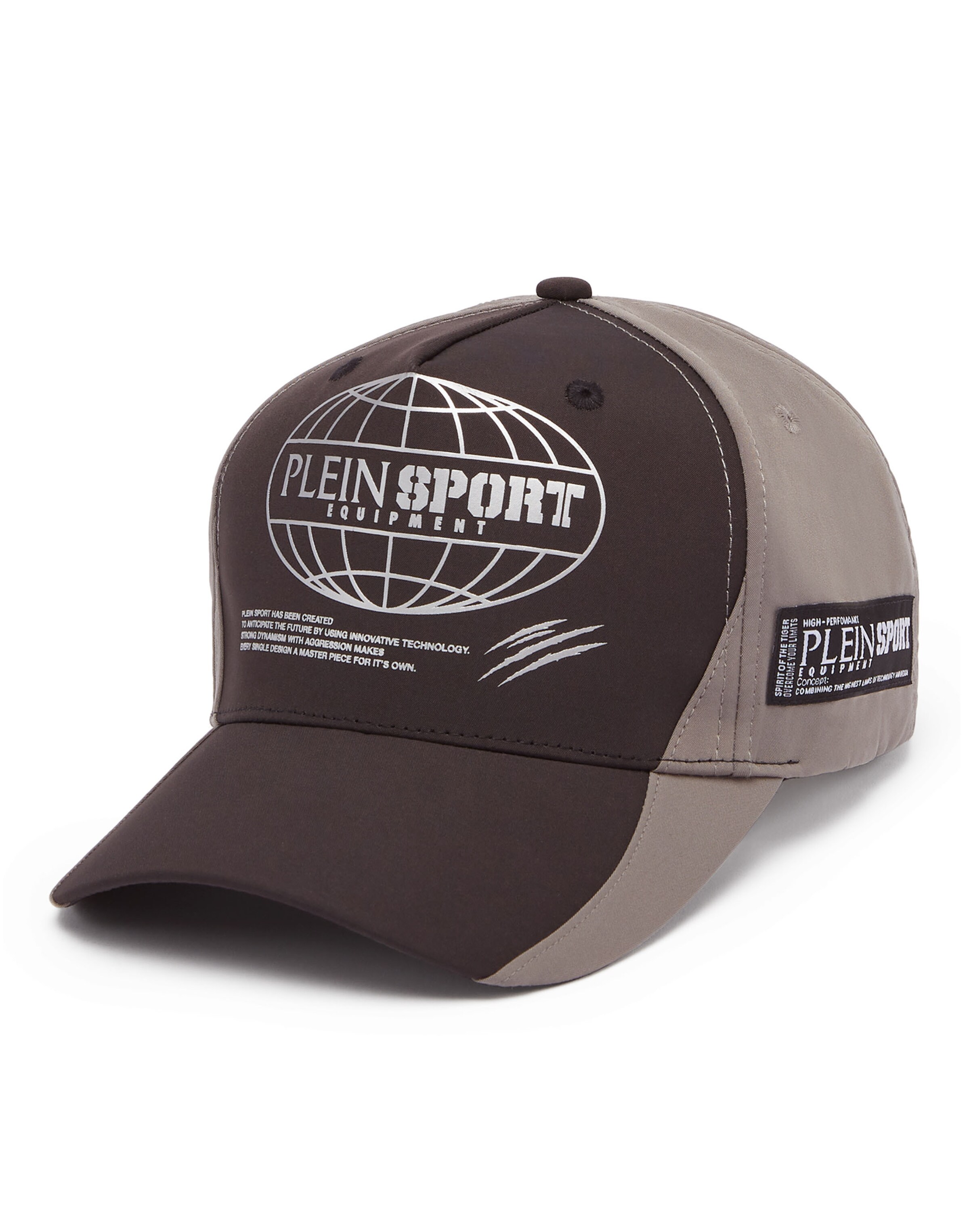 Plein Sport - Gorra 'Global Express Edition' en negro: frente