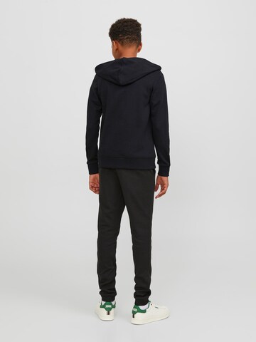 Jack & Jones Junior Zip-Up Hoodie in Black