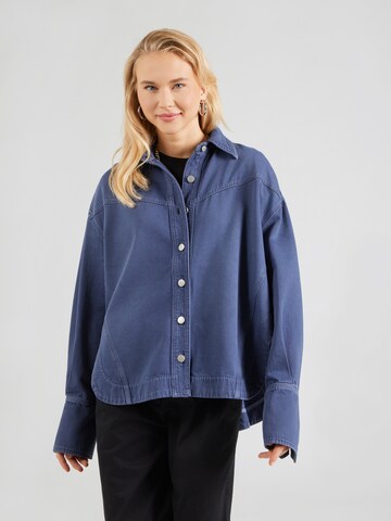 BOSS Blouse in Blauw: voorkant