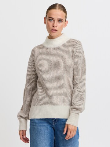 ICHI - Jersey 'IH KAMARA' en gris: frente