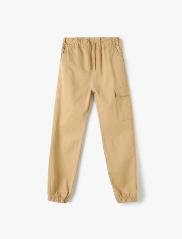 Koton Tapered Trousers in Beige: front