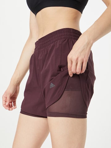 ADIDAS SPORTSWEARregular Sportske hlače 'Hiit 45 Seconds Two-In-One' - crvena boja