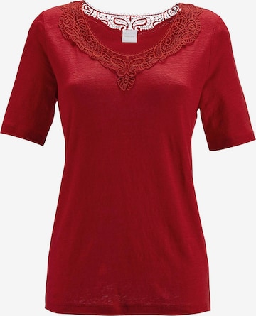 T-shirt MADELEINE en rouge : devant