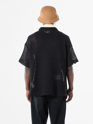 Comfort fit Camicia 'Hairy Toad' di VAMOS CLO in nero