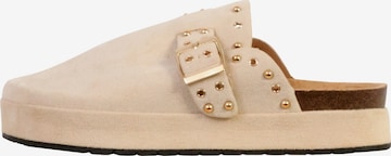 The Divine Factory Pantolette in Beige