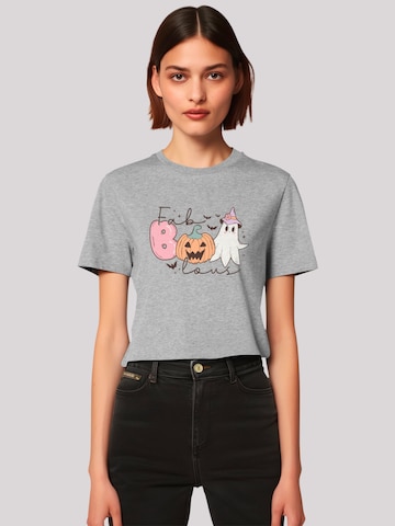 T-shirt 'Retro Halloween Fab Boo Lous' F4NT4STIC en gris : devant