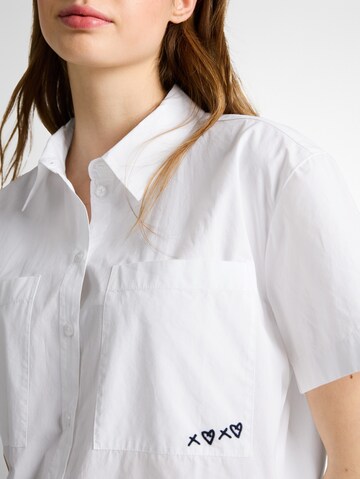 TOM TAILOR DENIM Blouse in Wit