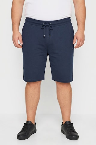 Men Plus Regular Trousers in Blue