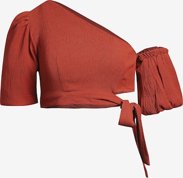 Campus Sutra Blouse 'Adeline' in Rood: voorkant