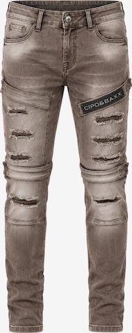CIPO & BAXX Slim fit Jeans in Brown: front