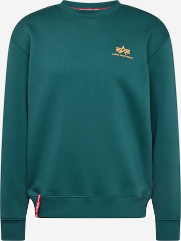 Sweat-shirt ALPHA INDUSTRIES en vert : devant