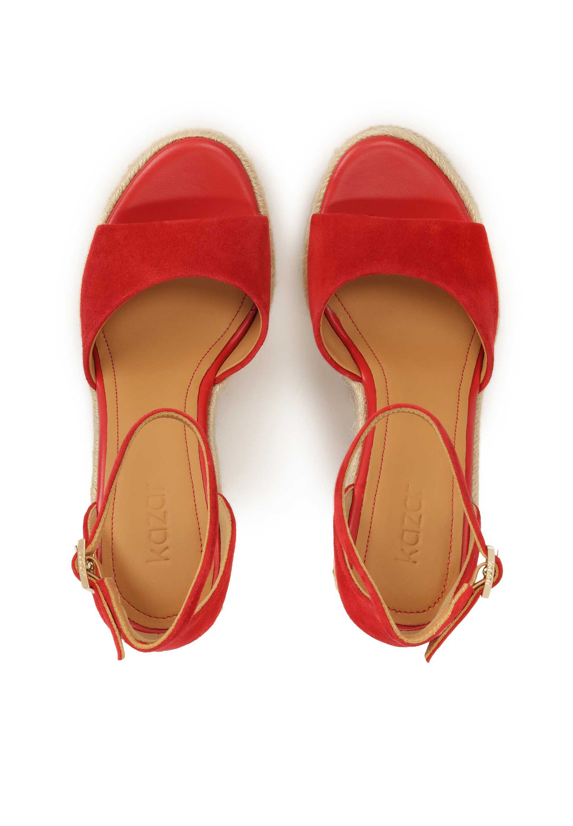 Kazar Strap sandal in Red